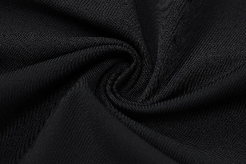 Strapless Metal Ring Cut Out Maxi Dress Women Black Halter Low Cut Backless Hollow Out Bodycon Sexy Party Long Dress