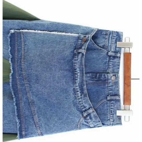 Load image into Gallery viewer, High Elastic Waist Black Denim Color-block Irregular Half-body Skirt Women Fashion Tide New Spring Autumn 2025 1DJ0125
