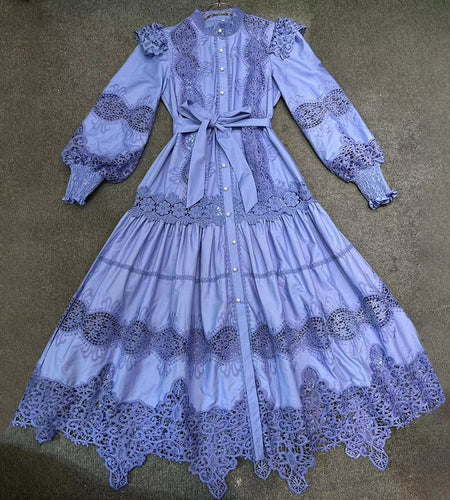 Solid Casual Dresses For Women Round Neck Long Sleeve High Waist Elegant Dress Female Autumn Clothing Fashion