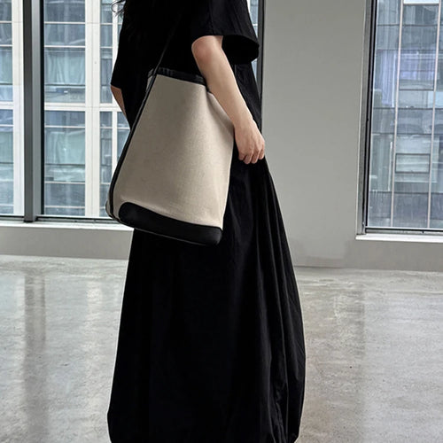 Load image into Gallery viewer, Black Thin Shirt Half-body Skirt Two Pieces Suit New Round Neck Short Sleeve Women Fashion Tide Spring Summer 2025 1DJ1281
