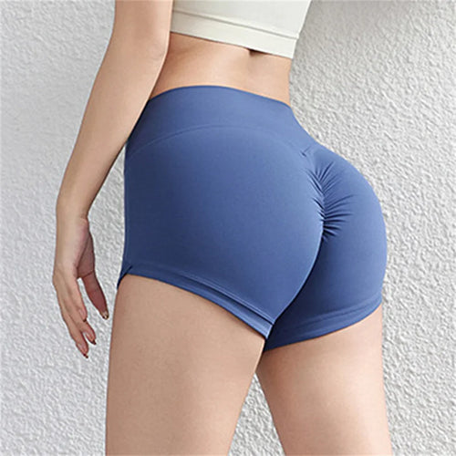 Load image into Gallery viewer, Women&#39;s sports yoga shorts high waist lift hip belly belly fitness running cycling exercise 3 points yoga pants
