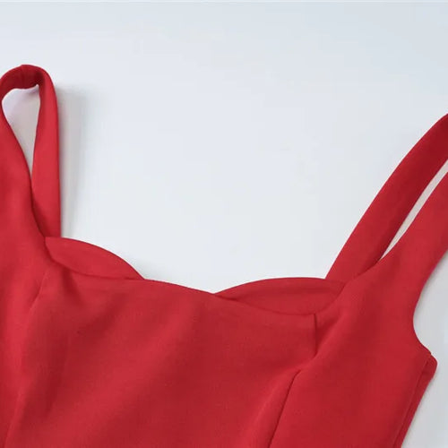 Load image into Gallery viewer, Spaghetti Strap Backless Sexy Mini Dress For Women Robe Solid Sleeveless High Waist A-line Pleated Club Party Dress
