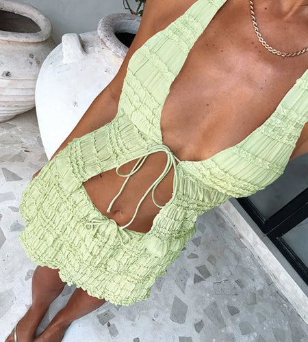 Summer Fashion Skirt Two Piece Sets Women Halter Tank Tops And Hot Skirt Female Beach Club Party Sexy 2 Piece Set
