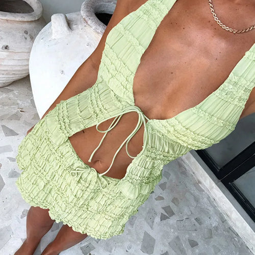 Load image into Gallery viewer, Summer Fashion Skirt Two Piece Sets Women Halter Tank Tops And Hot Skirt Female Beach Club Party Sexy 2 Piece Set
