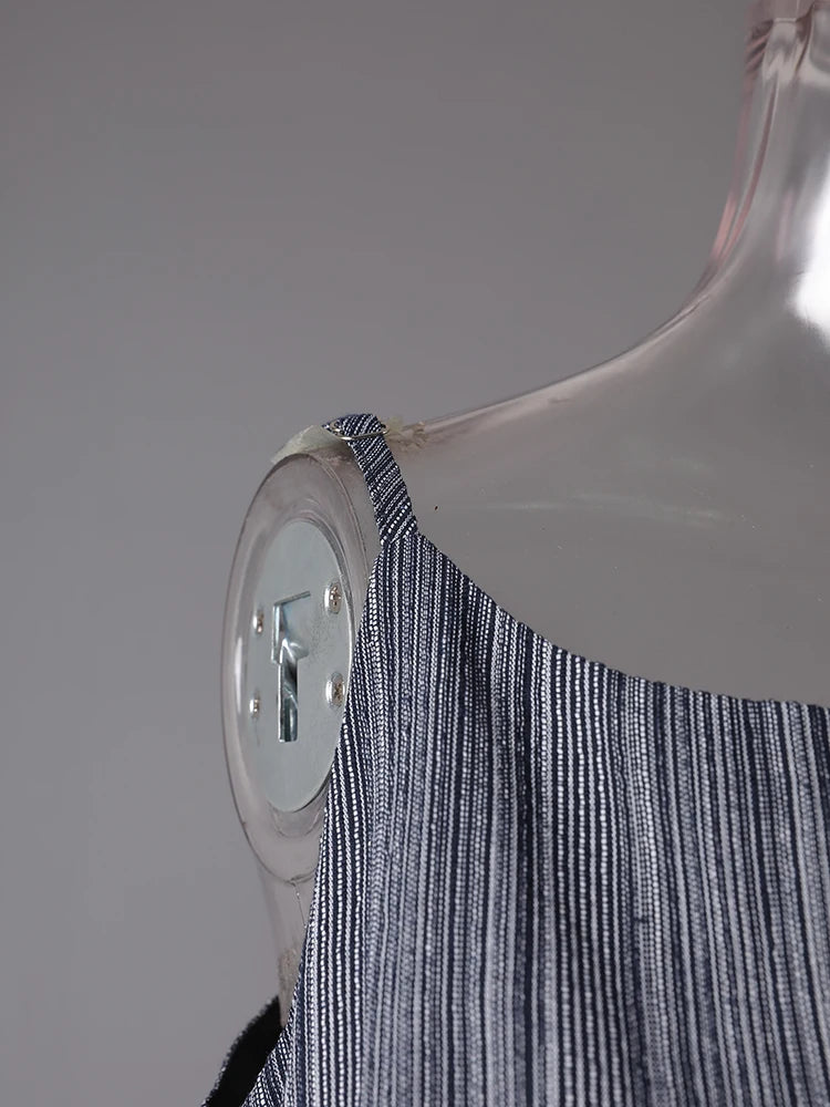 Women White Belted Elegant Spaghetti Strap Mini Dress New Round Neck Sleeveless Fashion Tide Spring Summer 2025 CPG3145