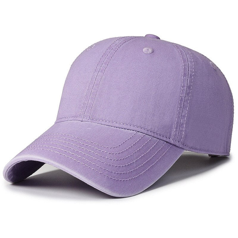 Solid All Cotton Baseball Cap Men Women Brand Bone Snapback Soft Material Dad Hat Fashion Trucker Caps Gorras Hip Hop