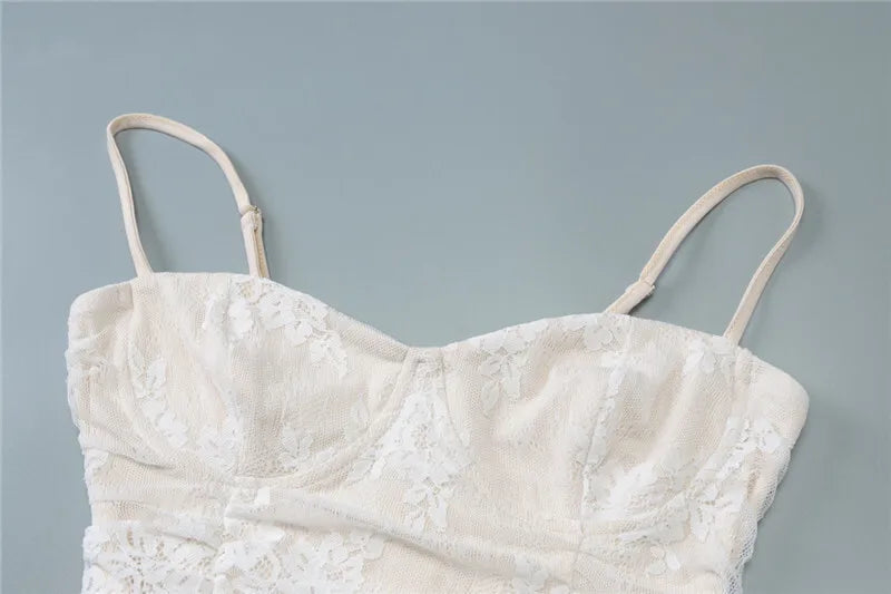 Spaghetti Strap Lace Sexy Maxi Dress For Women Gown Black Sleeveless Backless Thigh High Split Bodycon Long Dress