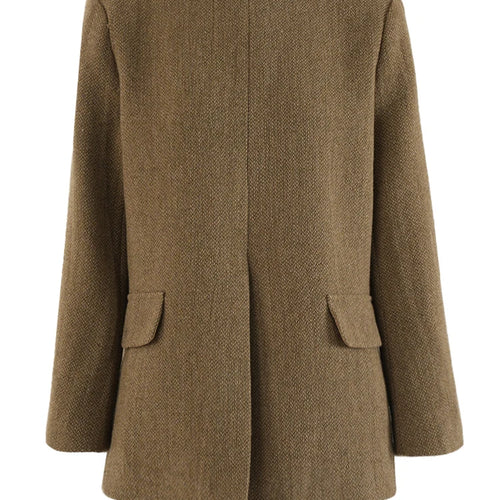 Load image into Gallery viewer, Big Size Khaki Blazer Wide Leg Pants Two Piece Suit New O-Neck Long Sleeve Women Fashion Tide Spring Autumn 2025 16O1911
