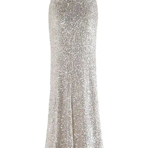 Load image into Gallery viewer, High Elastic Waist Khaki Sequins Elegant Long Party Half-body Skirt Women Fashion Tide New Spring Autumn 2025 1DH9406
