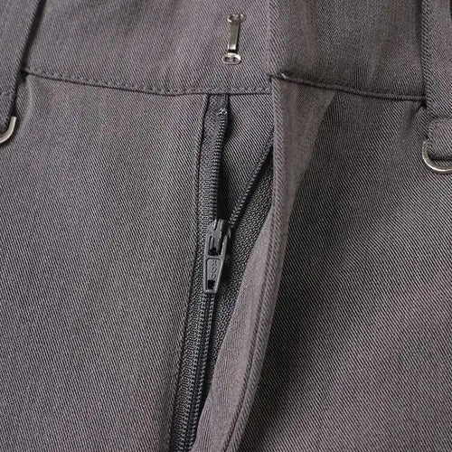 Load image into Gallery viewer, High Waist Gray Hollow Out Zipper Wide Leg Pants New Loose Fit Trousers Women Fashion Tide Spring Autumn 2025 1DF6568
