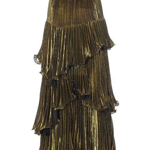 Load image into Gallery viewer, High Elastic Waist Red Pleated Ruffles Irregular Cake Half-body Skirt Women Fashion Tide New Spring Autumn 2025 1DH8130
