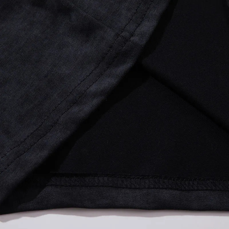 Vintage T-Shirt Y2K Grunge Shadow Graphic Printed Tshirt Streetwear Men Hip Hop Harajuku Punk Gothic Baggy Summer Casual Top Tee