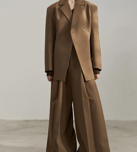 Solid Casual Elegant Blazers For Women Notched Collar Long Sleeve Patchwork Button Temperament Coat Female Clothes