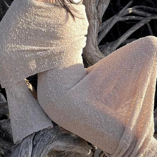 Load image into Gallery viewer, Elegant One Shoulder Bodycon Evening Long Dress For Women 2024 Autumn New Fashion Female Slim Party Club Vestido
