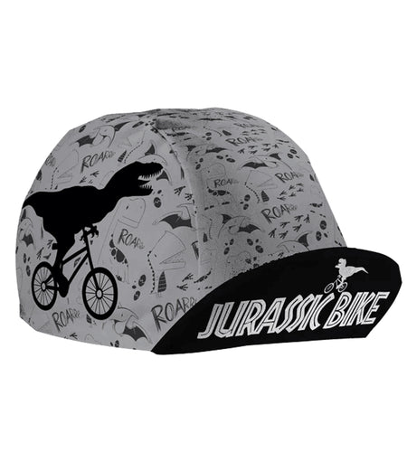 Classic Jurassic Dinosaur Grey Polyester Cycling Caps Motorcycle Road Bike Sports Balaclava Quick Dry Sun Protection Cool Hat