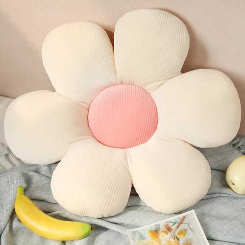 Load image into Gallery viewer, 30/75cm six Petal Flower Cushion Girly Room Decor Sunflower Pillow Bay Window Grey Flower Setting for Kids Bedroom Seat Pillow v2
