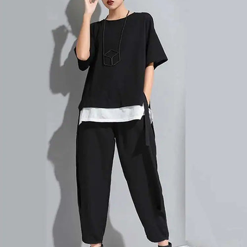 Load image into Gallery viewer, High Elastic Waist Black Pleated Long Wide Leg Trousers New Loose Fit Pants Women Fashion Tide Spring Summer 2025 1U320
