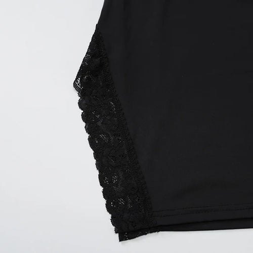 Load image into Gallery viewer, Lace Spaghetti Strap Sexy Mini Dress For Women Robe Fashion Sleeveless Backless Bodycon Side Split Club Dress Vestido
