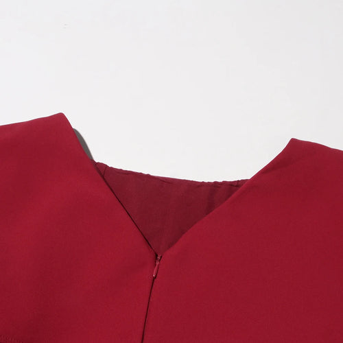 Load image into Gallery viewer, Solid Spliced Temperament Loose Dresses For Women O Neck Long Sleeve High Waist Elegant Dres Female Fashion Style
