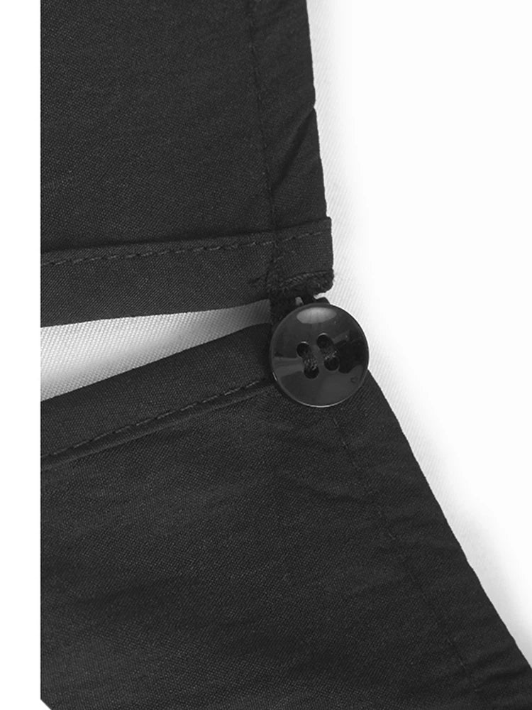 Women Black Pockets Drawstring Big Size Vest Dress New Round Neck Sleeveless Fashion Tide Spring Summer 2025 1DJ0658