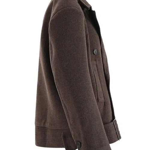 Load image into Gallery viewer, Brown Thick Big Size Double Breasted Woolen Coat New Lapel Long Sleeve Women Jacket Fashion Autumn Winter 2025 CPG2458

