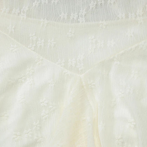 Load image into Gallery viewer, See Through Lace Halter Sexy Mini Dress Women Robe Halter Deep V Neck Backless Draped Ruffled Club Party Beach Dress
