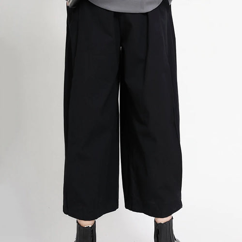 Load image into Gallery viewer, High Elastic Waist Yellow Pleated Shaped Pocket Wide Leg Pants New Trousers Women Fashion Tide Spring Autumn 2025 1DD0404
