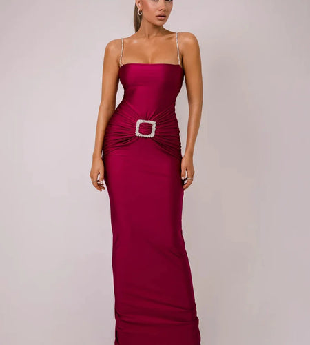 Glitter Spaghetti Strap Sexy Maxi Dress For Women Fashion Sleeveless Backless Bodycon Club Party Long Dress Elegant