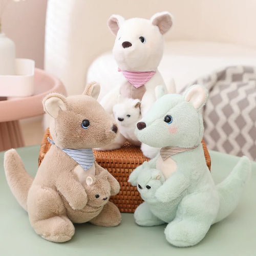 Load image into Gallery viewer, 25/45CM Cute Mother &amp;Child kangaroo Plush Toys Kawaii Kangaroo Plushie Pillow Stuffed Dolls for Children Baby
