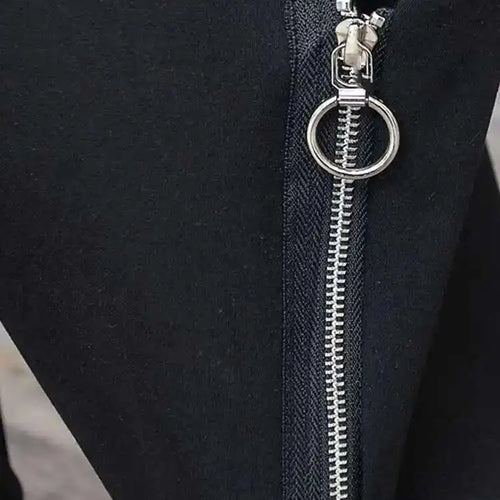 Load image into Gallery viewer, High Elastic Waist Black Pocket Zipper Long Casual Cross Pants New Trousers Women Fashion Tide Spring Autumn 2025  1DH6417
