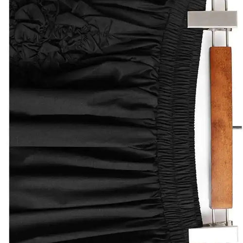 Load image into Gallery viewer, High Elastic Waist Black Irregular Pleated Design Casual Half-body Skirt Women Fashion Tide New Spring Autumn 2025 1DH5018
