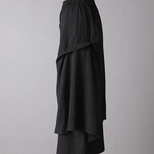 Load image into Gallery viewer, High Elastic Waist Button Irregular Spliced Wide Leg Pants New Trousers Women Fashion Tide Spring Autumn 2025 CPG3175
