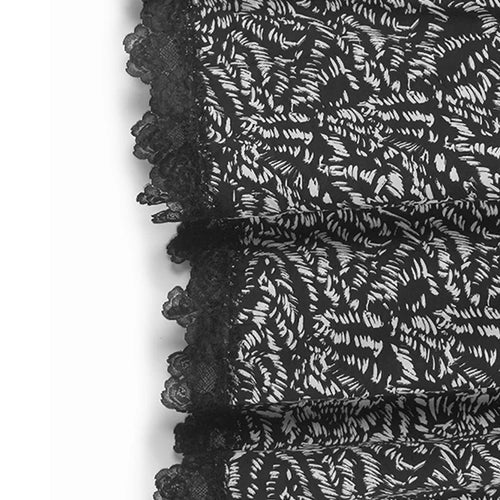 Load image into Gallery viewer, Women Gray Lace Color-block Big Size Midi Dress New Round Neck Short Sleeve Fashion Tide Spring Summer 2025 1DJ0921
