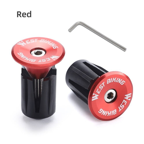 Load image into Gallery viewer, Colorful Handlebar End Plugs With Tools Alunimum Alloy Road Bike MTB Handle Bar End Cap Expansion Plugs 22-24mm
