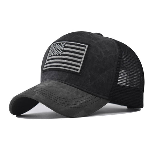 Load image into Gallery viewer, Fashion Women Men USA Flag Mesh Baseball Cap Male Female Breathable Snapback Hats Unisex Trucker Hats Cap For Women Men
