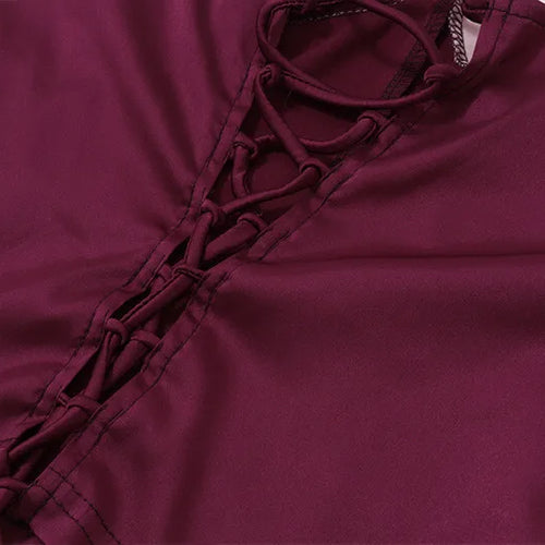 Load image into Gallery viewer, Sexy Skirt Two Piece Sets Women Halter Lace-up Cropped Tops And Maxi Skirt Ladies Fashion Sleeveless 2 Piece Sets
