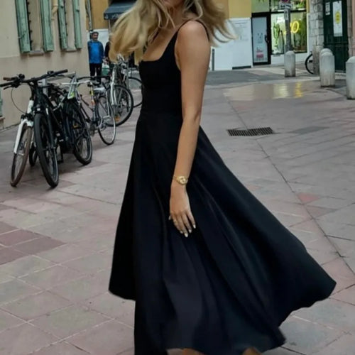 Load image into Gallery viewer, Elegant Sleeveless Bodycon Women Long Dress 2024 Fall Solid Color Square Neck Sexy Party Club Evening Dress Slim Vestido
