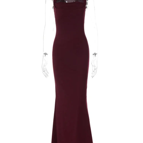 Load image into Gallery viewer, Square Collar Sleeveless Sexy Maxi Dress For Woman Fashion Spring Summer New High Waist Bodycon Club Party Long Dress
