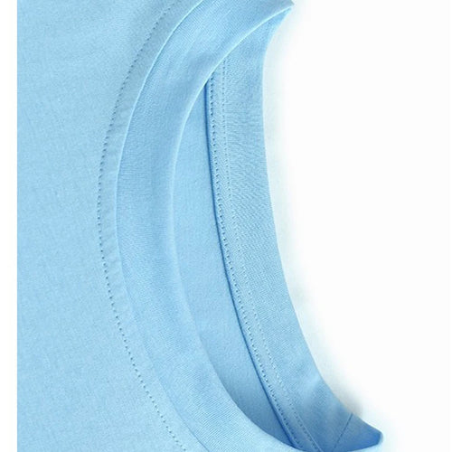 Load image into Gallery viewer, Women Blue Brief Pocket Casual Big Size Midi Dress New Round Neck Short Sleeve Fashion Tide Spring Summer 2025 1DJ1187
