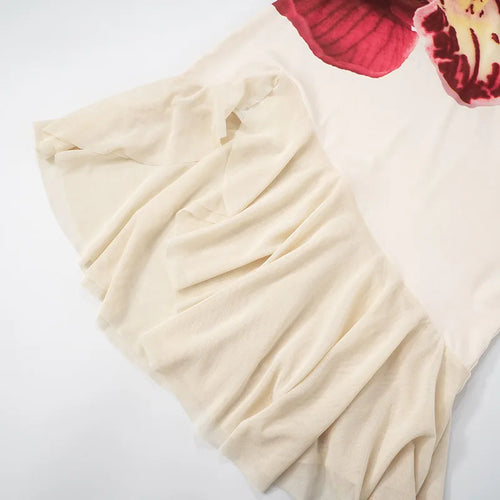 Load image into Gallery viewer, Skew Collar Ruffled Print Sexy Mini Dress For Women Off-shoulder Sleeveless Backless High Waist Printed Dress Vestido
