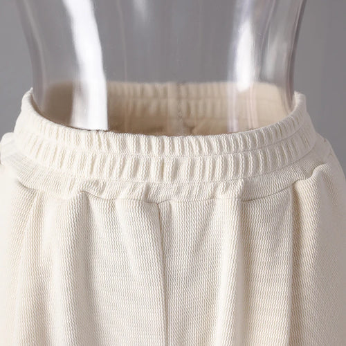 Load image into Gallery viewer, Beige Irregular Tank Top Brief Wide Leg Pants Two Piece Suit New Sleeveless Women Fashion Tide Spring Summer 2025 CPG3157
