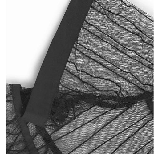 Load image into Gallery viewer, Women Black Mesh Perspective Midi Elegant Shirt Dress New Lapel Short Sleeve Fashion Tide Spring Summer 2025 1DJ0866
