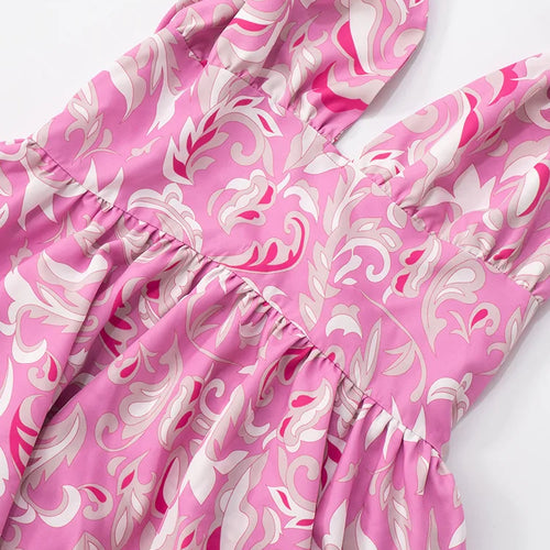 Load image into Gallery viewer, Print Halter Ruffled Sexy Maxi Dress Women Fashion V Neck Sleeveless High Waist Backless Beach Club Party Long Dress
