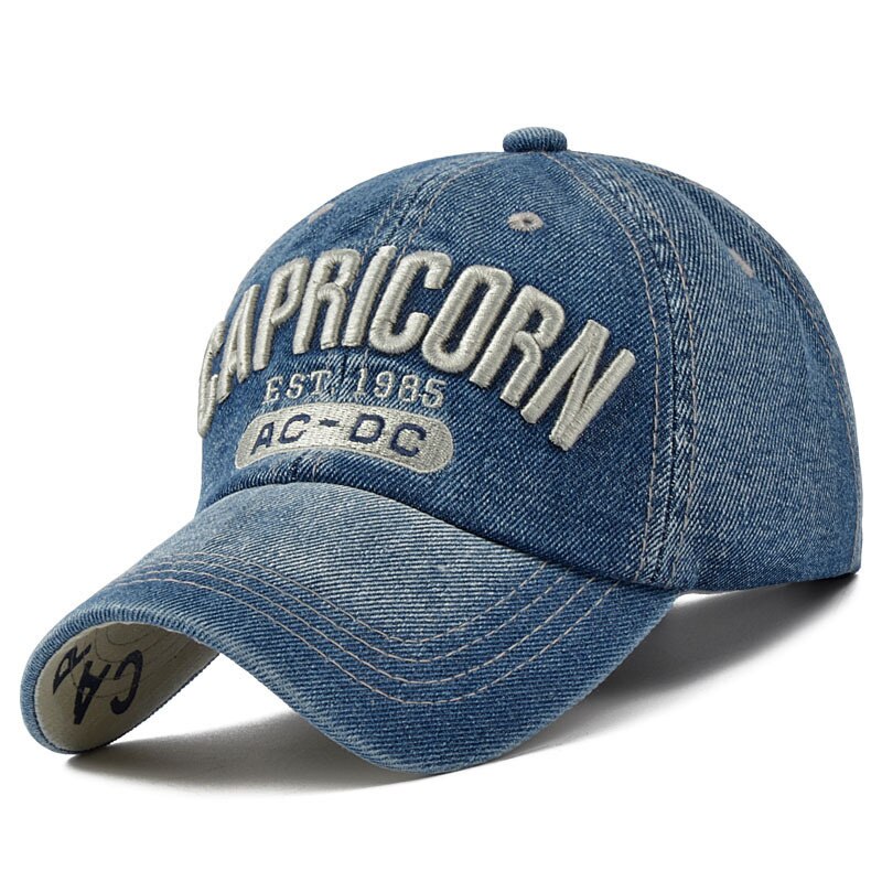 CAPRICORN 3D Letter Embroidery Baseball Cap Outdoor Sports Golf Caps Trucker hat Men's and Women's Universal hats