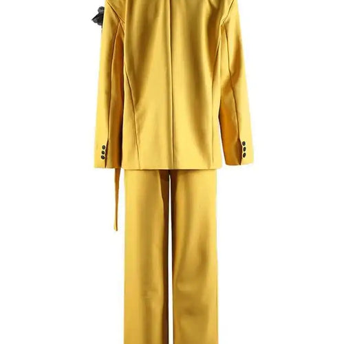Load image into Gallery viewer, Flower Ribbon Blazer Wide Leg Pants Two Piece Suit New Lapel Long Sleeve Women Fashion Tide Spring Autumn 2025 CPG2570
