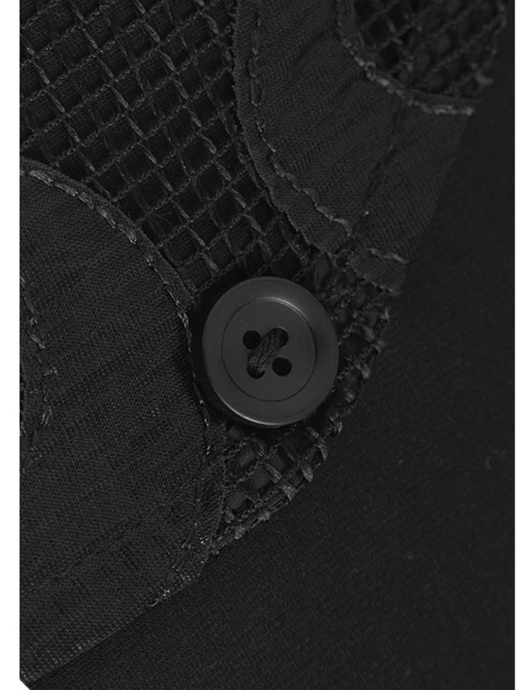 Black Dot T-shirt Hollow Out Skirt Two Pieces Suit New Round Neck Short Sleeve Women Fashion Spring Summer 2025 1DJ1100