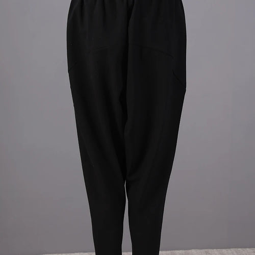 Load image into Gallery viewer, High Elastic Waist Black Leisure Long Harem Trousers New Loose Fit Pants Women Fashion Tide Spring Autumn 2025 1N479
