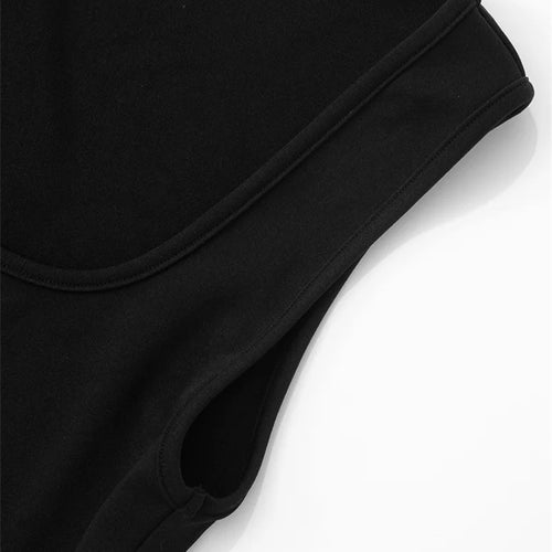 Load image into Gallery viewer, Patchwork Fur Hem Sexy Mini Dress Women Robe Fashion Black Summer New Sleeveless Backless Slim High Waist Sheath Dress
