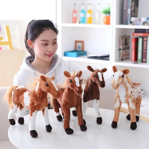 Load image into Gallery viewer, 1pc 50-28cm Simulation Horse 5 Styles Stuffed Animal Plush Dolls High Quality Classic Toys For Children Gift
