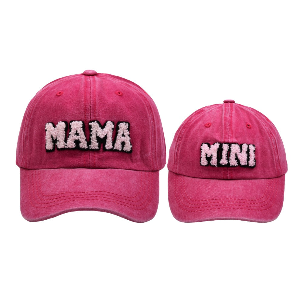 Cool Mama Mini Women Children Kids Cap Sets Spring Summer Outdoor Lady Female Boy Girls Baseball Cap For Women